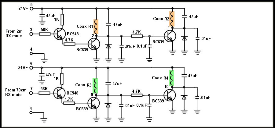 Coax relay switch